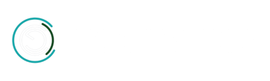 Curved lines in blue, green, and white form a quasi-circle to the left of white text that reads "Ecolytics" in all capital letters on a transparent background.